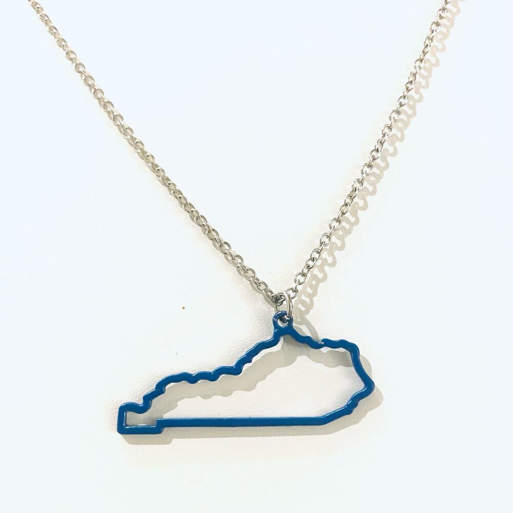 Kentucky Blue & Silver Necklace